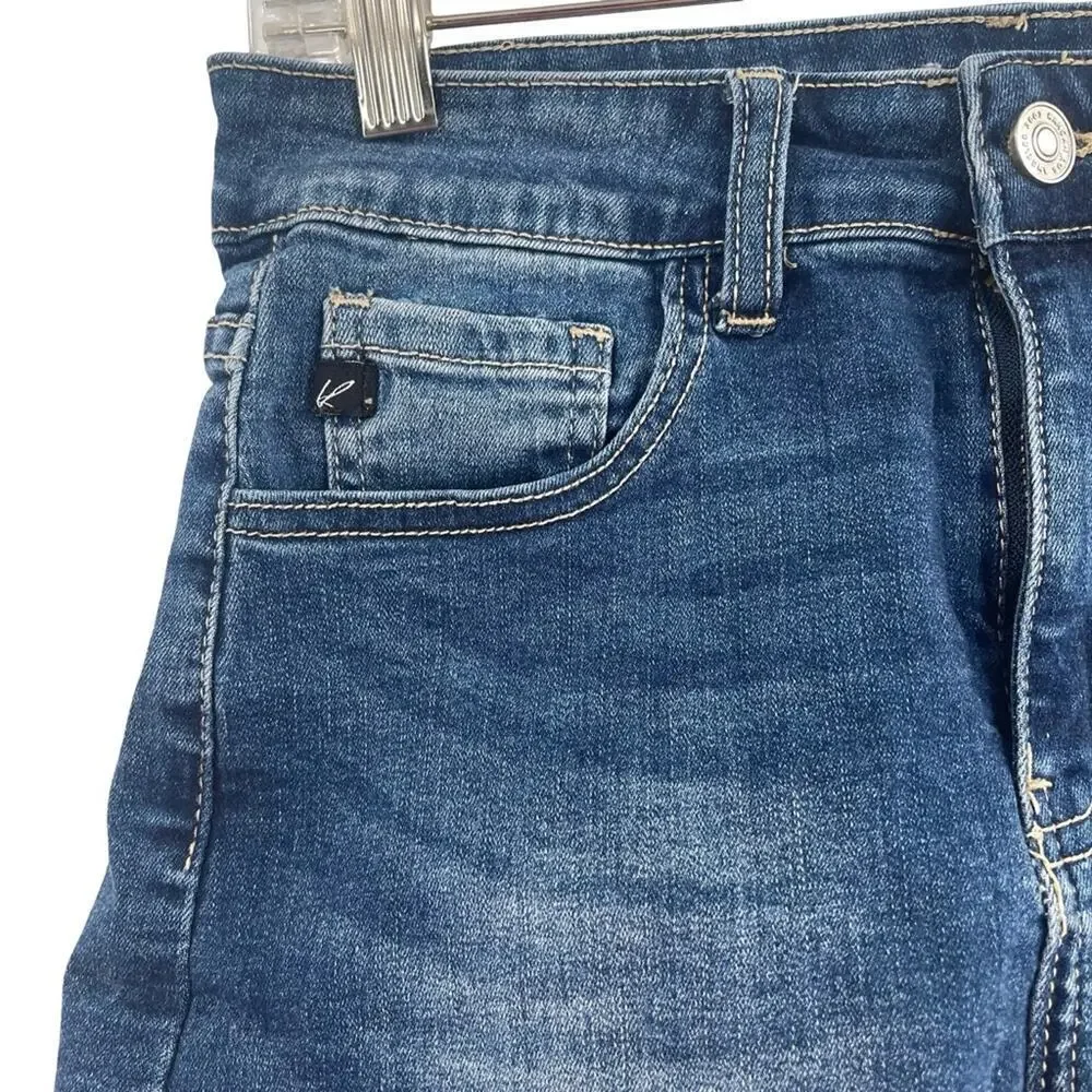 KanCan Blue Frayed Jean Shorts 7/27
